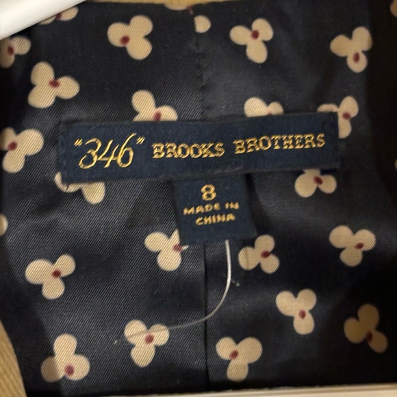 Women’s tan corduroy Brooks Brothers jacket blazer 8 - Picture 4 of 5